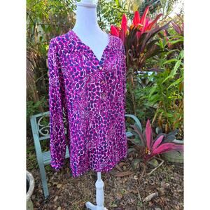 Lilly Pulitzer Size Medium Providence style Blouse Tunic